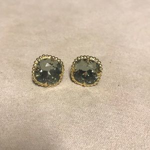 Sorrelli Jewelry - Bright gold black diamond cushion cut studs Sorrelli Jewelry - Bright gold black diamond cushion cut studs